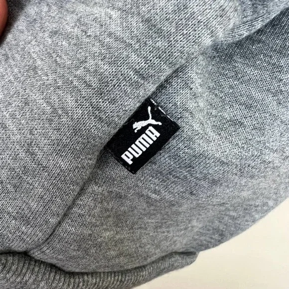 PUMA Full Zip Fleece Track Jacket Grey Size Small - Picture 12 of 14